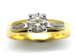 Load image into Gallery viewer, 18ct Diamond Solitaire Ring TDW 0.55CT
