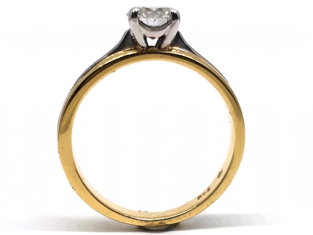 18ct diamond solitaire ring tdw 0