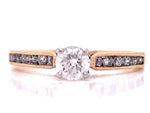 Load image into Gallery viewer, 9ct Diamond Solitaire Ring TDW 0.59ct
