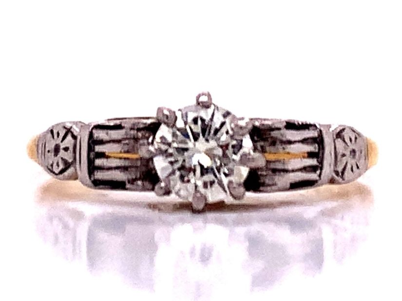 3810627 18ct diamond solitaire ring tdw 1