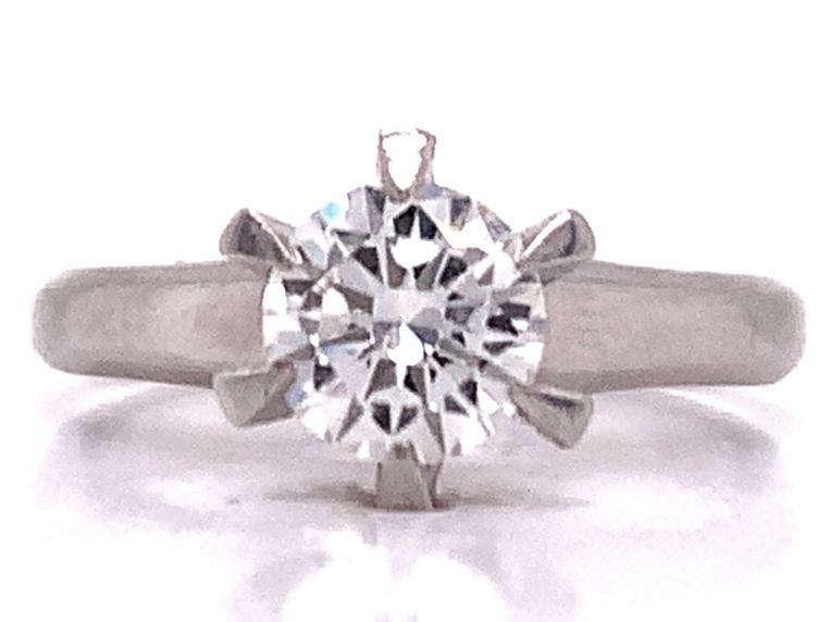 3810642 platinum diamond solitare ring tdw 0