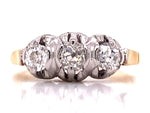 Load image into Gallery viewer, 18ct Three Diamond Ring TDW 0.56ct
