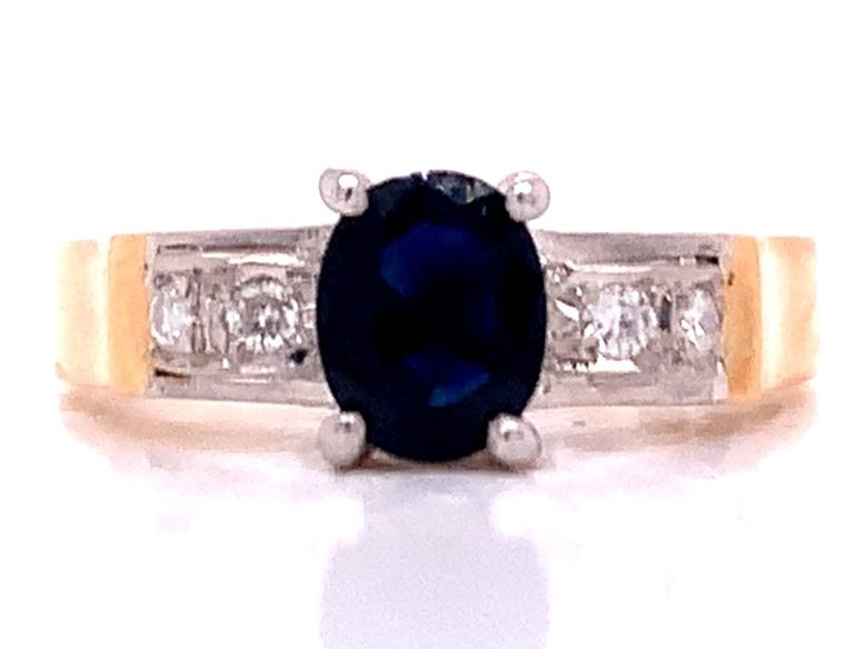 3810649 14ct sapphire diamond ring tdw 0