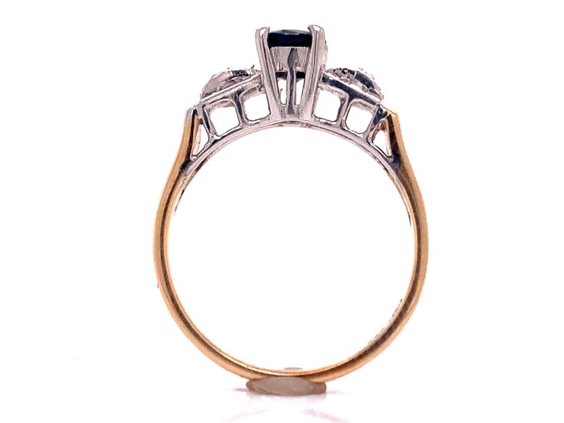 14ct sapphire diamond ring tdw 0