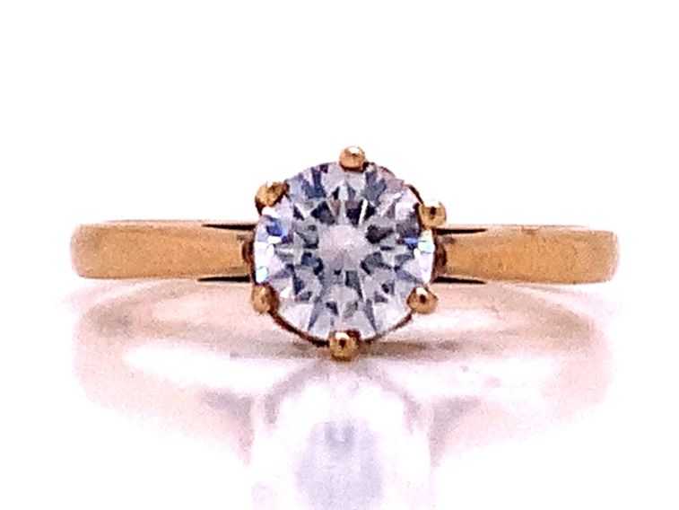 3810671 9ct cubic zirconia solitaire ring
