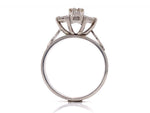 Load image into Gallery viewer, Platinum Diamond Cluster Ring TDW 0.30ct
