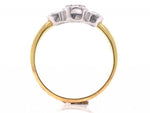 Load image into Gallery viewer, 18ct Three Diamond Rubover Ring TDW 0.45ct
