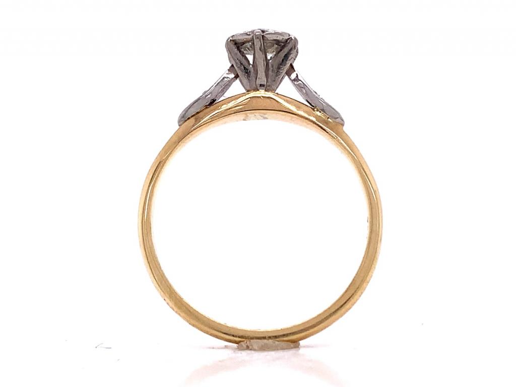 18ct Diamond Solitaire Ring TDW 0.35ct