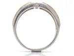 Load image into Gallery viewer, 10ct Two Tone Three Diamond Ring TDW 0.21ct
