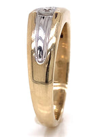Load image into Gallery viewer, 10ct Two Tone Three Diamond Ring TDW 0.46ct
