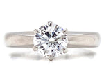 Load image into Gallery viewer, Platinum Diamond Solitaire Ring TDW 0.72ct
