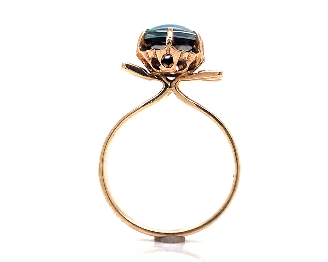 9ct Triplet Opal Deco Ring
