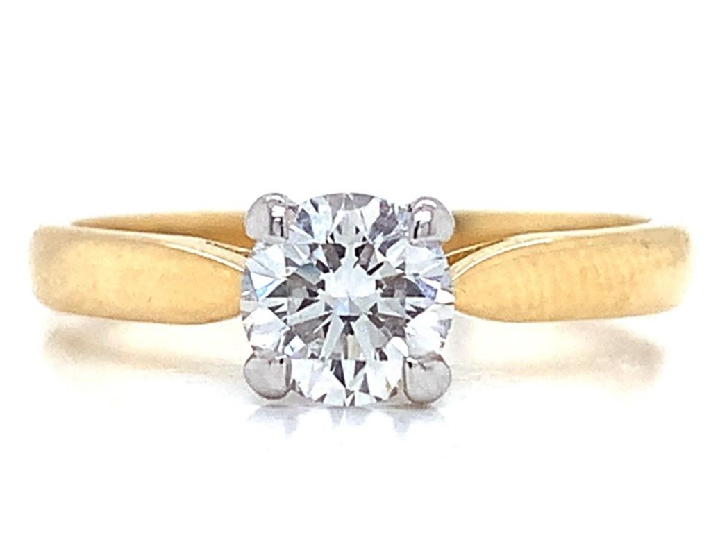 3810831 18ct diamond solitaire ring tdw 0