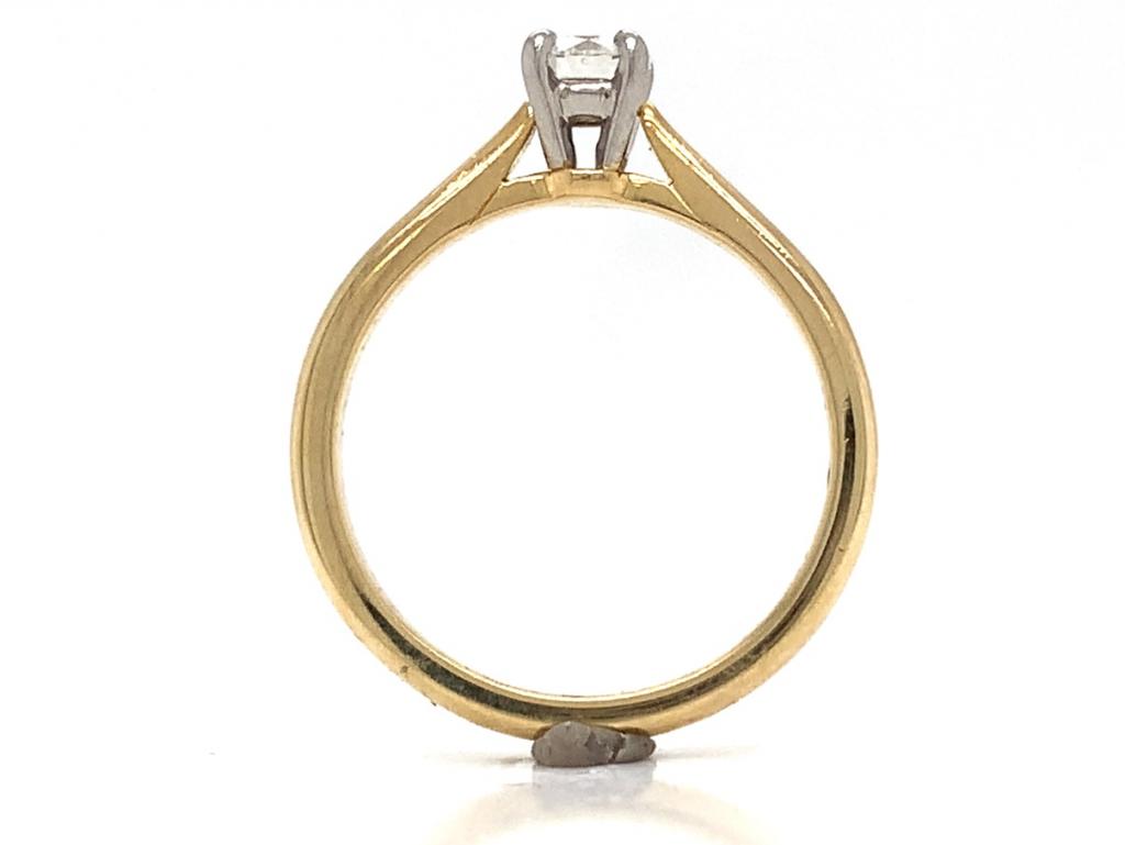 Platinum diamond sapphire solitaire ring tdw 0