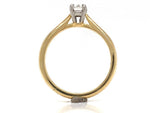 Load image into Gallery viewer, 18ct/Platinum Diamond Sapphire Solitaire Ring TDW 0.30ct
