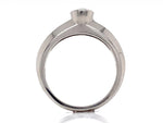 Load image into Gallery viewer, Platinum Diamond Rubset Solitaire Ring TDW 0.23ct
