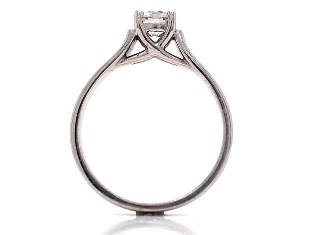 18ct white gold diamond solitaire ring tdw 0