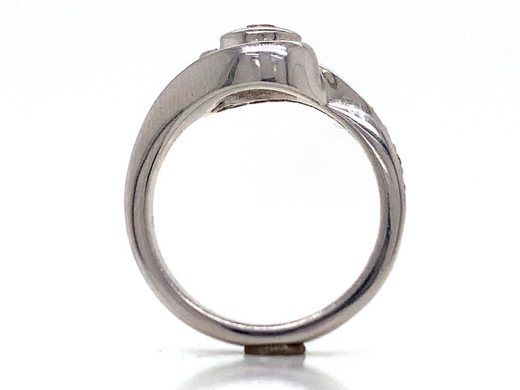 18ct white gold diamond solitaire ring tdw 0