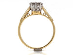 Load image into Gallery viewer, 18ct Illusion Set Diamond Solitaire Ring TDW 0.18ct

