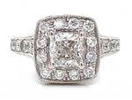 Load image into Gallery viewer, 14ct White Gold Diamond Halo Ring TDW 1.67CT
