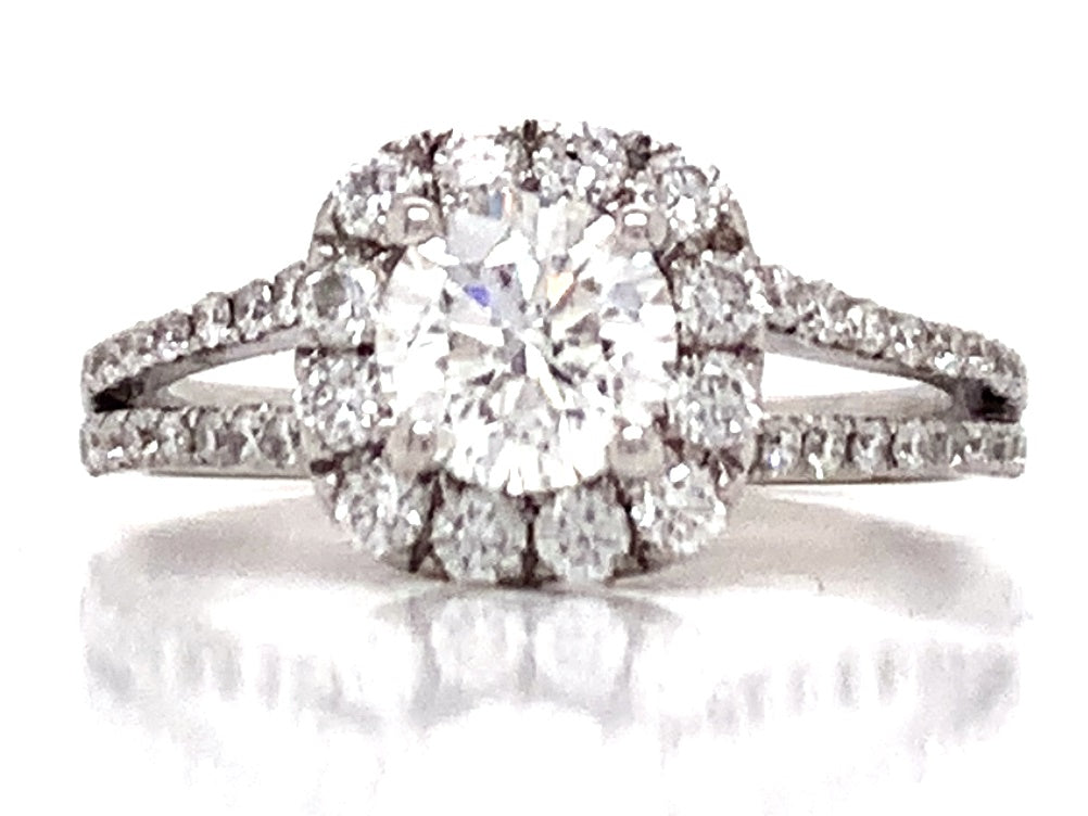 3811007 18ct white gold diamond cluster ring tdw 0