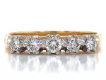 Load image into Gallery viewer, 18ct Five Diamond Ring TDW 0.49ct
