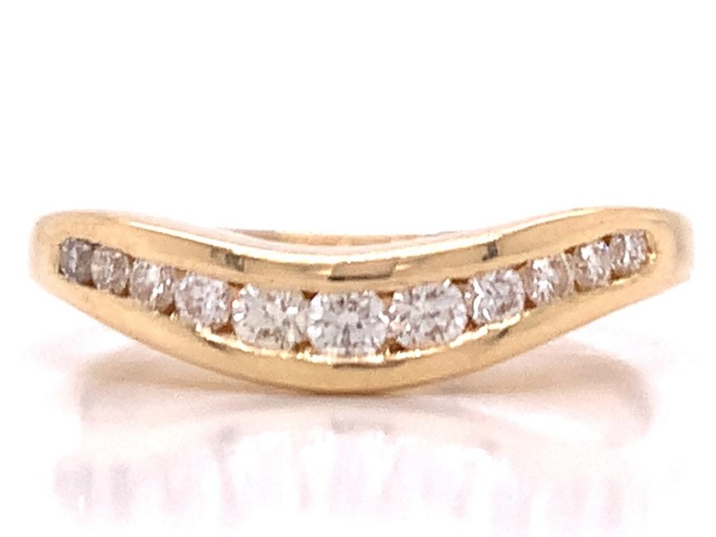 3811068 18ct diamond curved et ring tdw 0