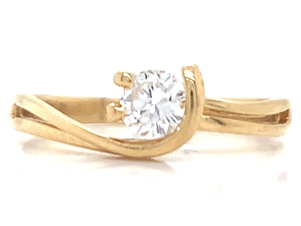 3811116 18ct diamond solitaire ring tdw 0