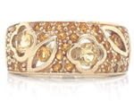 Load image into Gallery viewer, 9ct Pave Citrine Dress Ring
