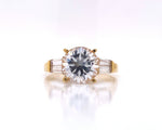 Load image into Gallery viewer, 14ct Cubic Zirconia Deco Ring

