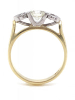 Load image into Gallery viewer, 18ct Solitaire Two Pear Diamond Ring TDW 0.80ct
