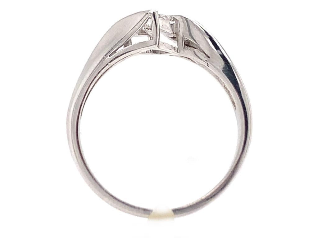 10ct white gold diamond solitaire ring tdw 0