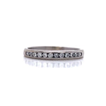 Load image into Gallery viewer, 10ct White Gold Diamond Channel Ring
