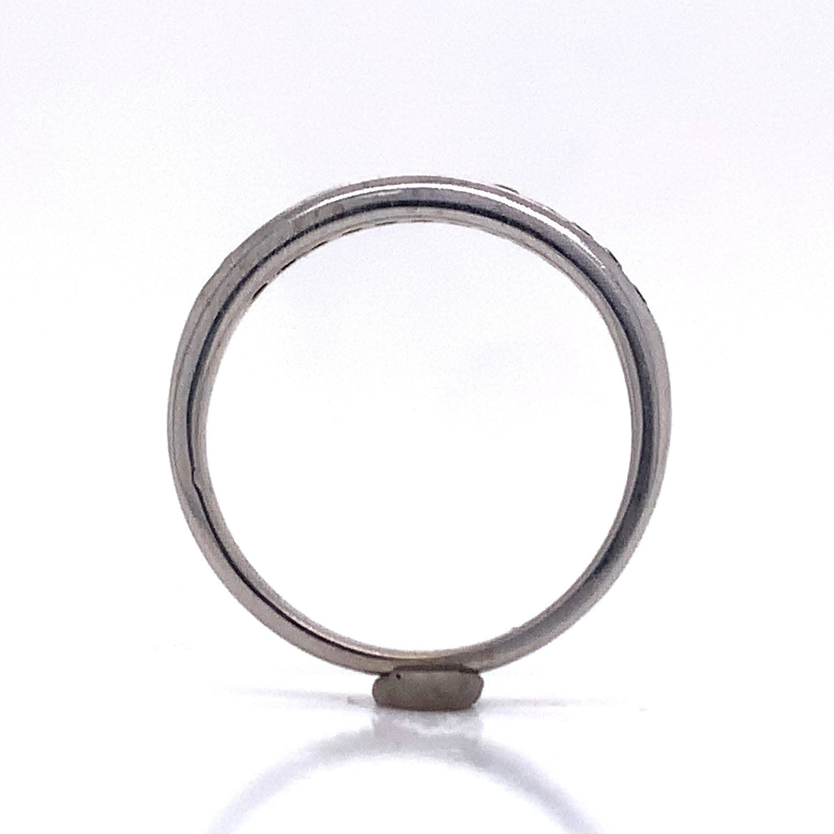 10ct white gold diamond channel ring