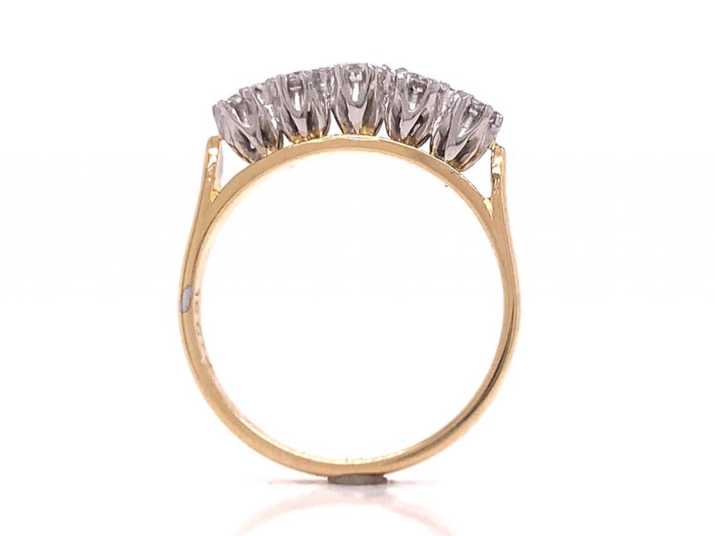 18ct five diamond eternity ring tdw 0