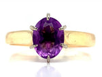 Load image into Gallery viewer, 18ct Amethyst Solitaire Ring
