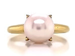 Load image into Gallery viewer, 18ct Akoya Pearl Solitaire Ring
