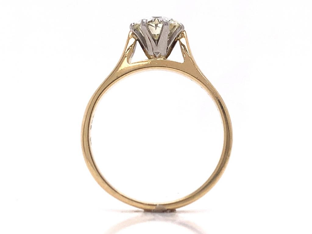 18ct diamond solitaire ring tdw 1