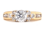 Load image into Gallery viewer, 14ct Diamond Solitaire Ring TDW 1.05ct

