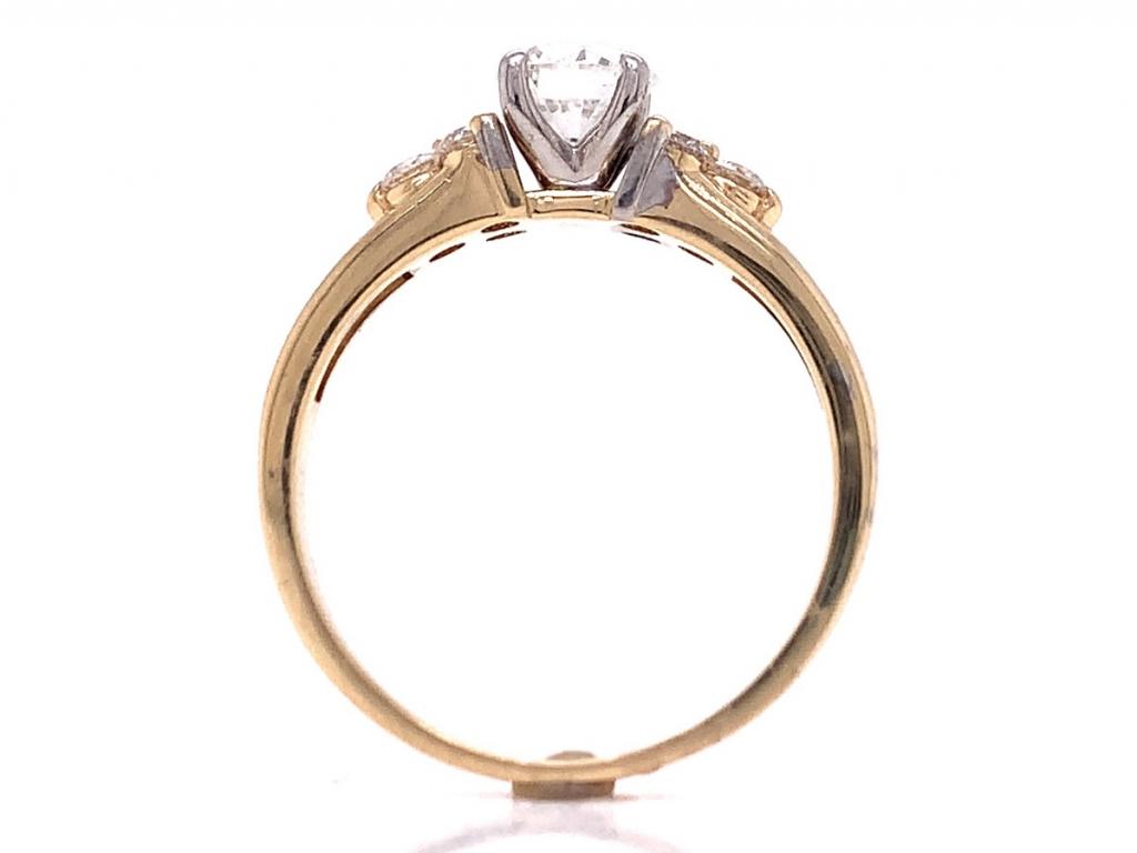 14ct diamond solitaire ring tdw 1