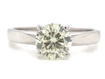 Load image into Gallery viewer, 18ct White Gold Diamond Solitaire Ring TDW 1.11ct
