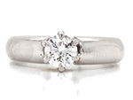 Load image into Gallery viewer, 18ct White Gold Diamond Solitaire Ring TDW 0.53ct
