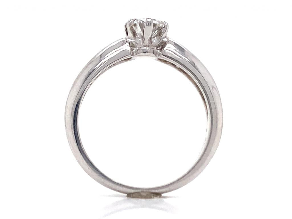 18ct white gold diamond solitaire ring tdw 0