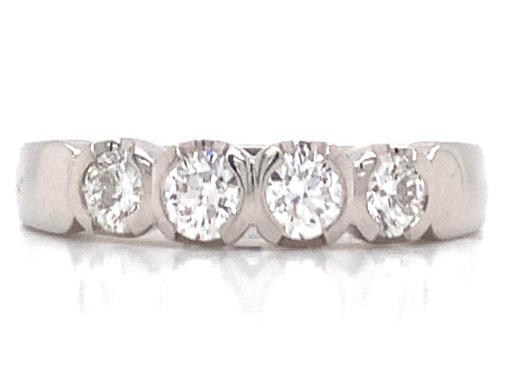 3811384 platinum four diamond ring tdw 0