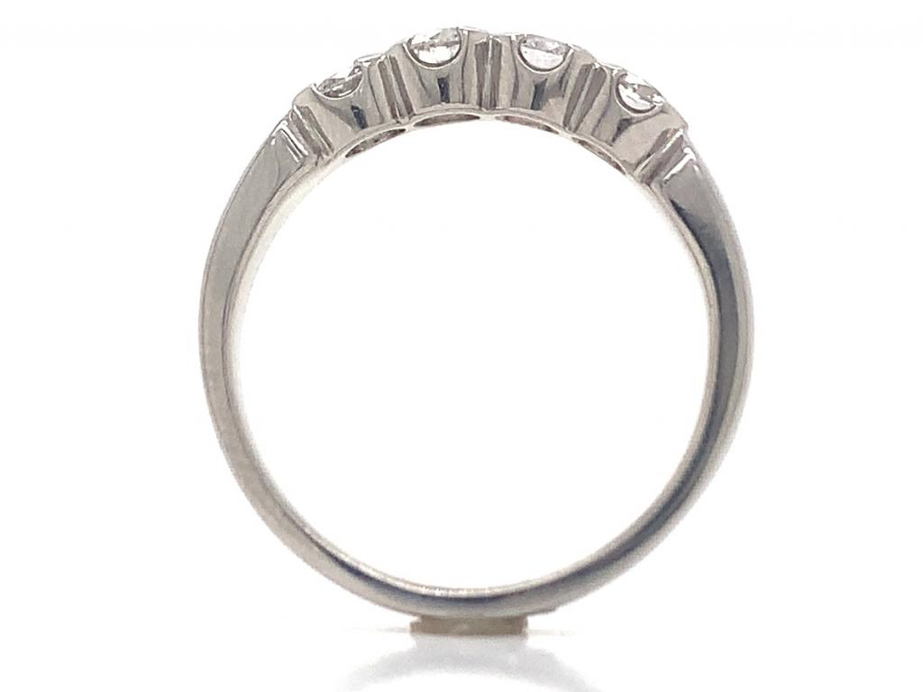 Platinum four diamond ring tdw 0