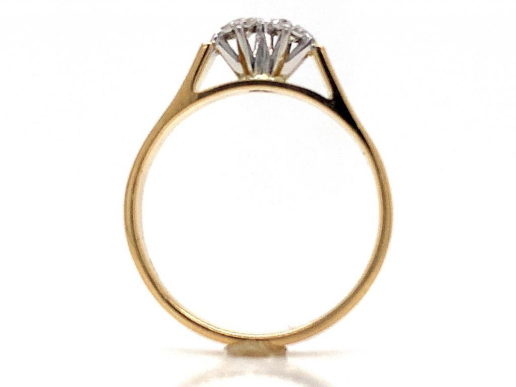 18ct Two Diamond Ring TDW 0.25ct