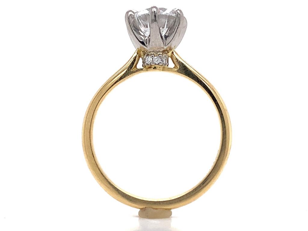  platinum diamond solitaire ring tdw 1