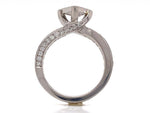 Load image into Gallery viewer, Platinum Princess Diamond Solitaire Ring TDW 0.74ct
