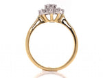 Load image into Gallery viewer, 18ct Diamond Cluster Ring TDW 0.27ct
