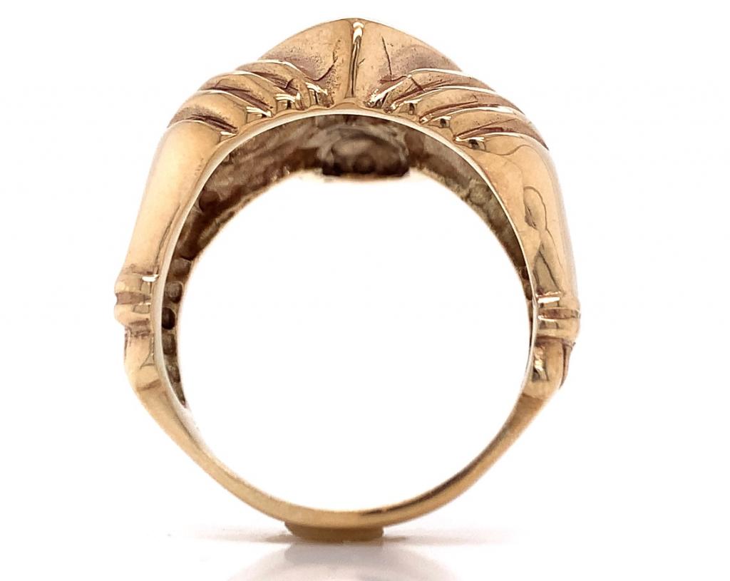 9ct Diamond Claddagh Ring TDW 0.12ct